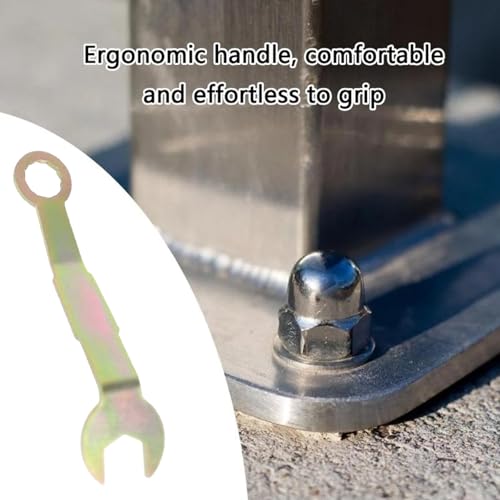 Llave de ajuste plegable para puertas empotradas, 3 piezas, herramienta portátil para ajuste de bisagras, resistente, para reparación de puertas de clóset miniatura 4