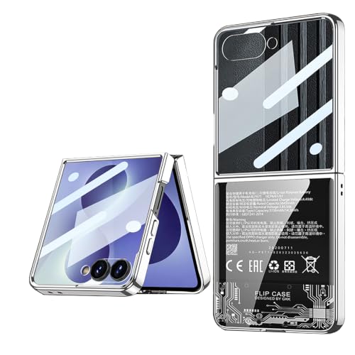 Coque Samsung Galaxy Z Flip 8 en verre trempé 9H peint luxe