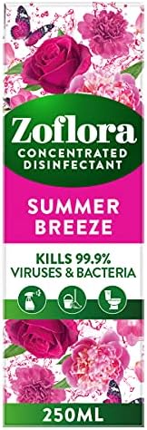 Zoflora Rhubarb & Cassis 250ml, Concentrated 3-in-1 Multipurpose Disinfectant Kills 99.9% of Bacteria & Viruses