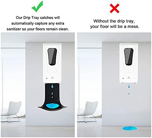 Drip Tray for Wall Mounted Soap Dispenser, Prevent Dripping and Spraying, Dispenser Stand, Black