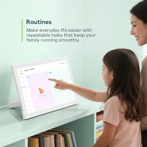 digital calendar 101inch smart wifi electronic calendarampchore chart ips touch screen hd display for family schedules share moments instantly from anywhere