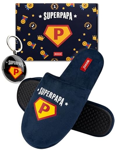 soxo Super Papa Zapatillas Casa Hombre Verano Regalos Pantuflas Divertidas Slippers Llavero 44/45 Zapatillas Super Papa + Llavero | Ya disponible en tu tienda friki favorita! En mundofriki.es! soxo Super Papa Zapatillas Casa Hombre Verano Regalos Pantuflas Divertidas Slippers Llavero 44/45 Zapatillas Super Papa + Llavero | Ya disponible en tu tienda friki favorita! En mundofriki.es!
