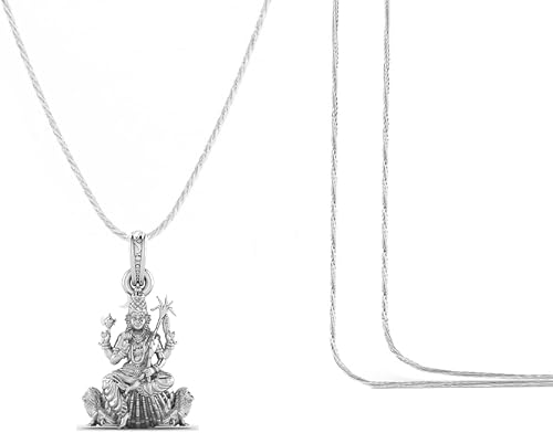 Goddess Maa Kamakshii Chain Pendant (Pendant with Rope Chain-22 inches) for Men 