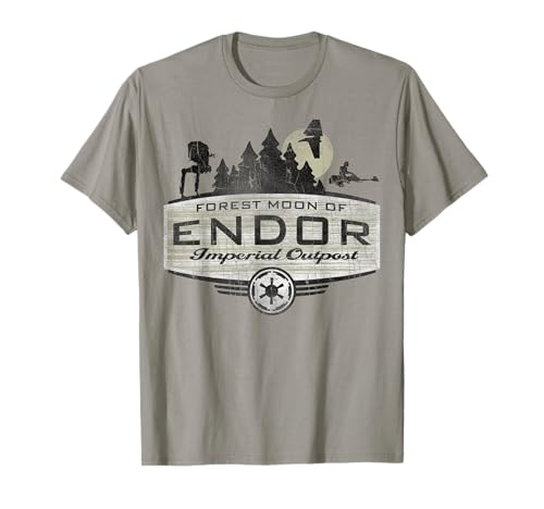 T-shirt Star Wars Endor Imperial Outpost Destination pour fans de la saga