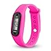 geshiglobal Armbanduhr mit Schrittzähler, Distanz- und Kalorienzähler, LCD., hot pink