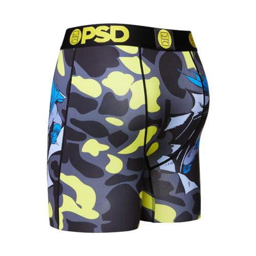 PSD Men's Batman Camo Boxer Briefs, Multi, L4