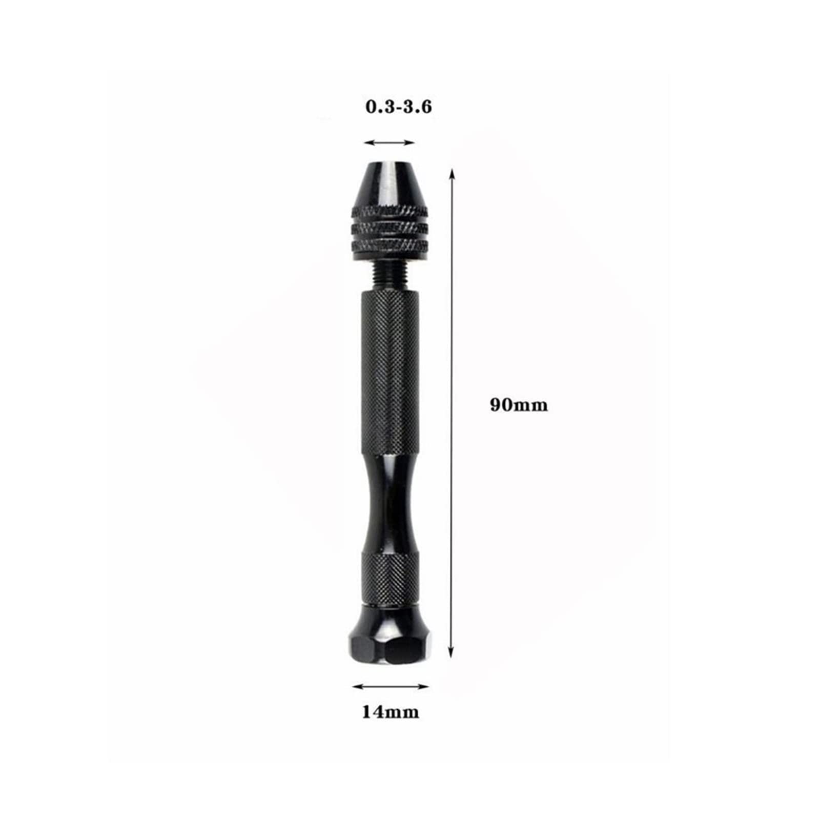 Trapano A Mano Con Mandrino 0.6-6 Mm – Lega Di Alluminio, 185 Mm, 200g, Per PCB, Legno E Plastica, Con 10 Punte