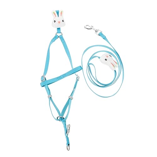HANABASS Pet Vest Leash Set Cat and Dog Harness Cartoon Design Outdoor Activity Leash