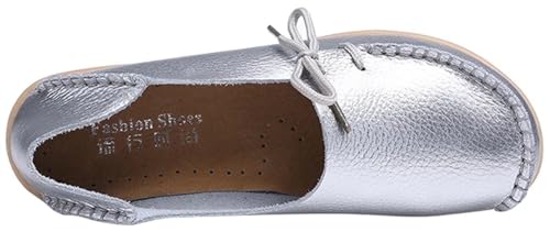 Image of Women's Leather Slipper Loafers Flat Shoes Slip-Ons