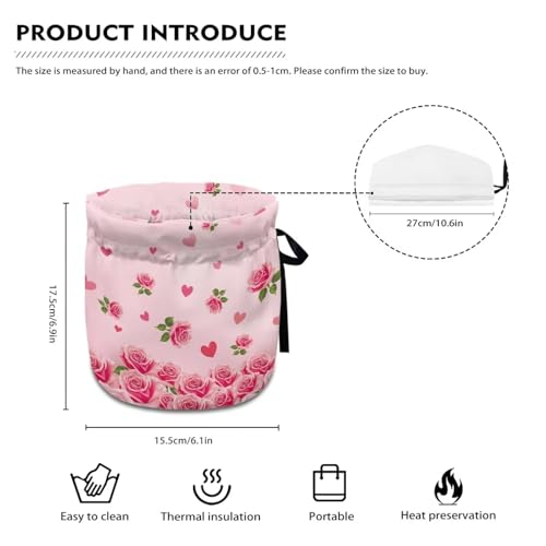 Image of Valentine Teapot Cozy for Teapot Heart Tea Pots Cozy for Keeping Warm Portable Easy to Clean Coffee Pot Cozy Polyester for Hotel Thicken Kettle Dust Cover for Kitchen