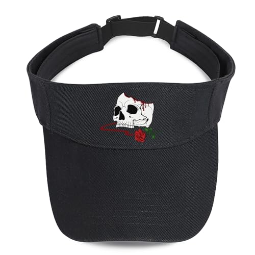 Image of Visors Hat for Women Sun Hat for Men Empty Top Black Running Visors Comfortable UV Protection Sun Visor for Travel Cycling