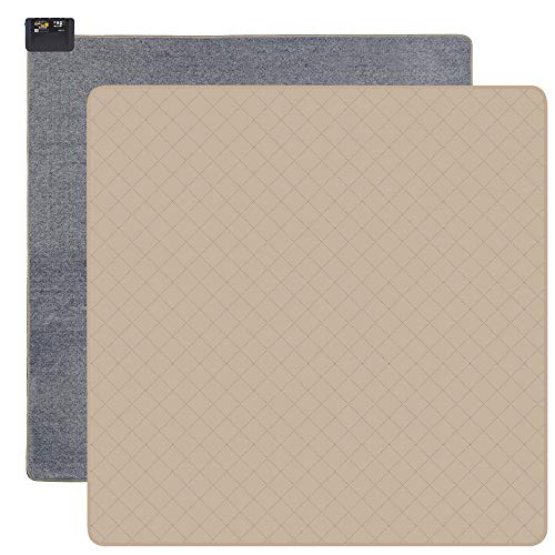 広電(KODEN) ホットカーペット 洗えるカバー付 2畳 ベージュ 四隅ゴム付 小さく畳める ふかふか 省エネ 面切換 8hOFF スライド温度調節 ダニクリーン 176×176cm VWU2015-NCQ