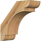 Ekena Millwork BRC04X10X10OLY00RWR 4'W x 10'D x 10'H Olympic Rough Sawn Knee Brace, Western Red Cedar