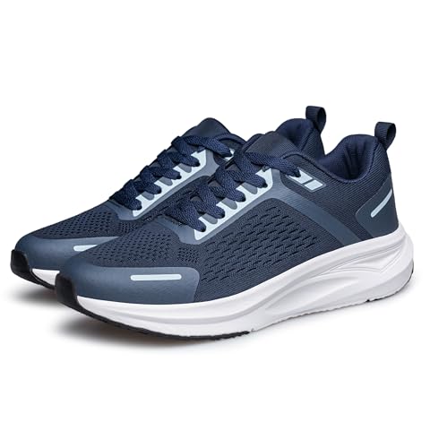 AFB Walking Shoes Men Women Sports Running Tennis Athletic Casual Shoes Comfortable Lightweight Fashion Sneakers Dark Blue