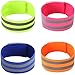 Liuer 8PCS Bracciale Riflettente di Sicurezza Bande Catarifrangente Altamente Riflettente Polsi Cinturini alla Caviglia con Elastiche per Jogging Ciclisti Moto Corsa in Notte