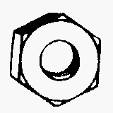 Hillman M10 Zinc-Plated Steel Metric Hex Nut 100 pk