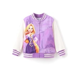 Disney Minnie Mickey Stitch Princess Frozen Elsa Jacket Lightweight Zip up Fall Clothes Classic Sweatshirt 2-14 Years