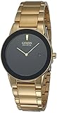 Citizen Eco-Drive Axiom Quartz Mens Watch, Stainless Steel, Gold-Tone (Model: AU1062-56E)
