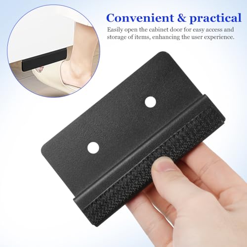 Image of PRETYZOOM Foot Pull Cabinet Handle Carbon Steel Hidden Toe Pull for Kitchen Trash Drawer Hands-Free Easy Installation