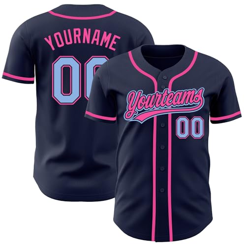 Camiseta personalizada de béisbol con nombre, número y logo bordados, para hombres, mujeres, adultos y niños miniatura 1