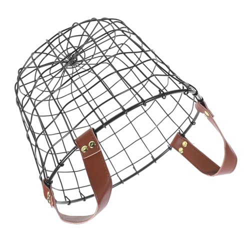 LOEFLIFA Cesta de Almacenamiento Metal Soporte Resistente Organizador Exterior Uso Camping y Barbacoa