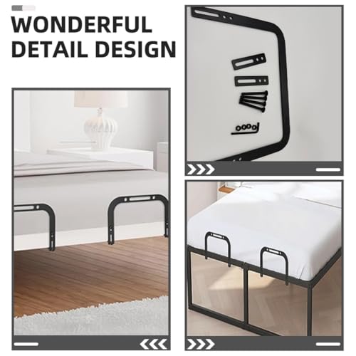 Support antidérapant pour cadre de lit avec butées de matelas haute dureté - 8
