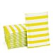 Fu Global Bubble Mailers 4x8 Inches Poly Padded Envelopes #000 Yellow Stripe 50pcs