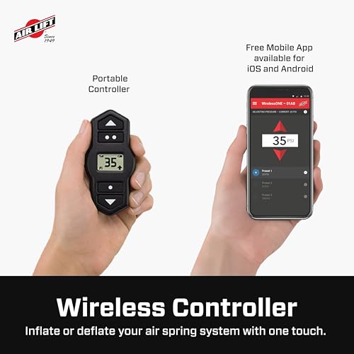 Air Lift WirelessOne 2nd Generation + EZ Mount On-Board Air Compressor with Mobile App - 25980EZ