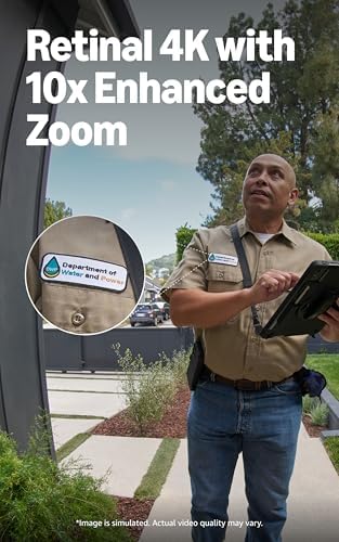 Ring Wired Doorbell Pro (newest model), Home or business security, Retinal 4K with wide-angle video, 10x Enhanced Zoom, and Low-Light Sight, Deep Silver - 2