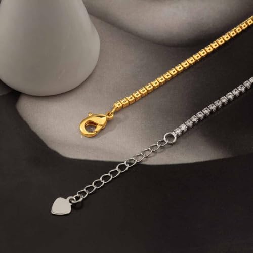 LOMISS PULSEIRA FOLHEADO A OURO 18K CORAÇÃO ZIRCÔNIA CRAVEJADA (Prata)