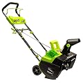 Earthwise SN74022 22" 40V Cordless Electric Snow Thrower, (4.0AH Battery & Charger Included)