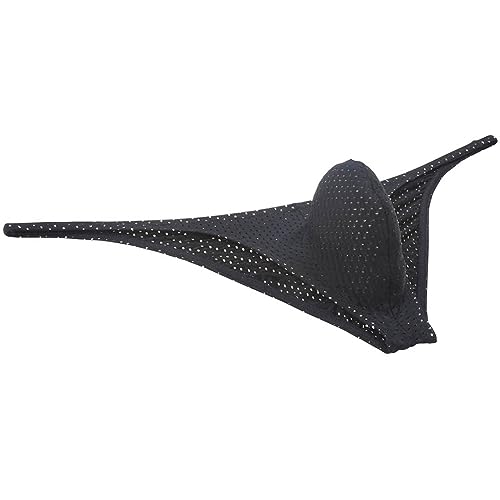 Sexy Men's Eyelet Mini Cheek Underwear Male Pouch Bikini Briefs Elastic Ruched Back Underpants Tiny Waist2