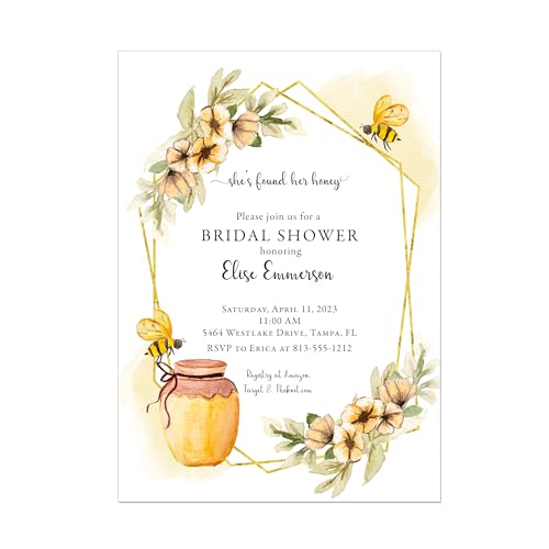 Party Pop Invites Bumblebee Bee Bridal Shower Invitation