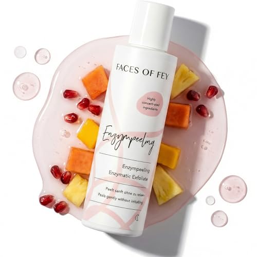 Enzympeeling FACES OF FEY – klärendes, enzymatisches Peeling mit Enzymen aus Granatapfel, Papaya & Mango für reine Haut - 100ml Liquid Exfoliator