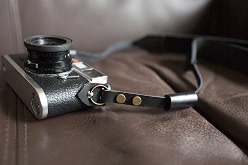 Handgefertigt aus echtem Leder Kameragurt Riemen für Film Evil DSLR Kamera schwarz 01–114 – Bild 6