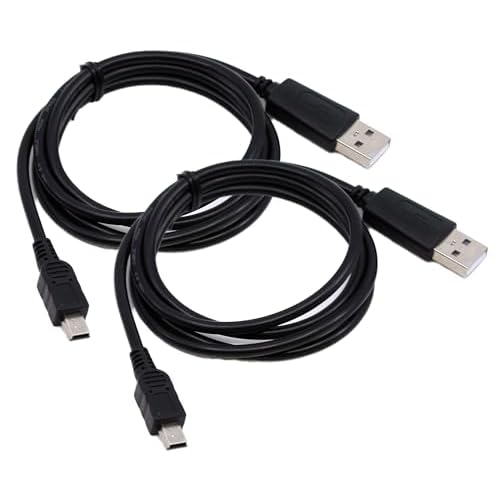 2 Stück 1m Ladekabel für Playstation 3, PS3, PS3 Slim, Dual Shock Controller Aufladekabel Ladegerät mit mungoo Displayputztuch