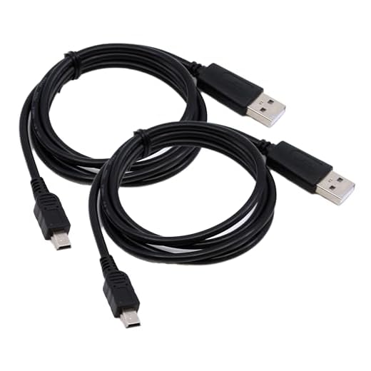2 Stück 1m Ladekabel für Playstation 3, PS3, PS3 Slim, Dual Shock Controller Aufladekabel Ladegerät mit mungoo Displayputztuch