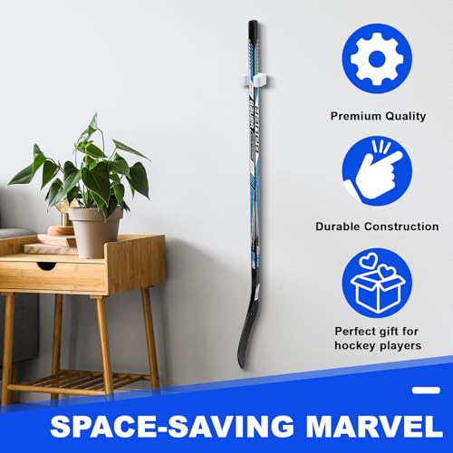 image for Yousoontic Hockey Stick Holder Wall Mount, 1-6 Stick Capacity, Ice and