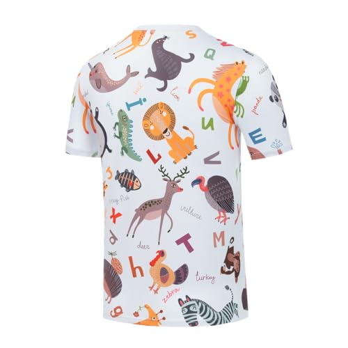 Boys Tee Shirts, Shirts for Girls,Short Sleeve Crewneck Printed Kids Children Youth T Shirt Tops2