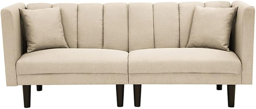 Sofa Bed Sleeper Linen Blend Fabric Home Furniture Minimalist Small Apartment Lazy