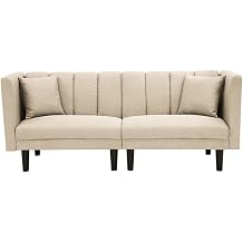 Sofa Bed Sleeper Linen Blend Fabric Home Furniture Minimalist Small Apartment Lazy