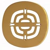 Westbrass A316-18 - Cubierta de drenaje de rejilla de latón para ducha de 4-1/2 pulgadas, bronce cepillado