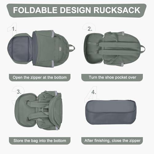 Image of coofay Gym Backpack for Women Men, Sports Backpack with Shoe Compartment | Large Gym Bag with Wet Pocket, Cheer Bag, Lightweight Travel Backpack for Dance, Volleyball, Water-Resistant, Olive Green