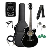 Violão Elétrico Giannini Gsf1d Bk Preto + Kit Capa Completo