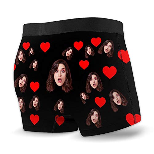 Custom Funny Boxer Briefs With Wife's Face, Customized Print Underwear For Men, Personalized Face Boxers Briefs, Photo On Underpants Gifts For Valentine's Day, Wedding Gift For Husband From Bride #TOP1