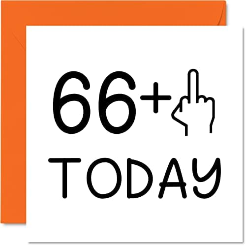 21st Birthday Card Funny for Women - Novelty Middle Finger - Rude Birthday Cards for Men, 145mm x 145mm Birthday Greeting Cards, Joke Banter Cards for Daughter Step Son Sister Brother Auntie Uncle