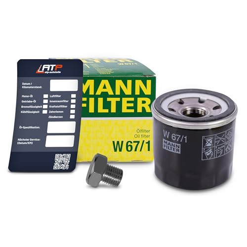 1x Ölwechsel Set - MANN ÖLFILTER + Ölablass-Schraube + LIQUI MOLY Ölwechsel-Anhänger