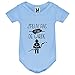 LookMyKase Body bébé - Jpeux Pas Je suis de garde2 Pompier - Bébé Garçon - Bleu - 12MOIS