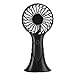 Simlug Ventilatore, piccolo ventilatore, mini ventilatore integrato, grande capacità, ventilatore elettrico, portatile per ufficio domestico (nero)