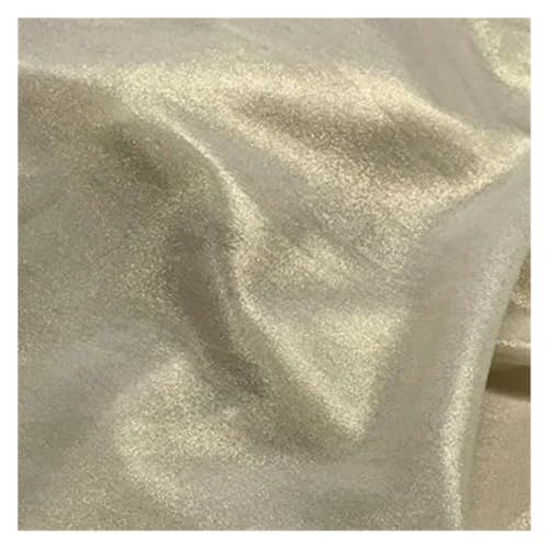 Tissu mousseline haute lumière pailleté beige crème pour stylisme